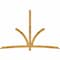 Ekena Millwork Davenport Rough Sawn Timber Gable Bracket, Western Red Cedar, 108"W x 72"H x 2"D x 4"F, 16/12 Pitch GBW108X72X0204DAV00RWR - alternate 1